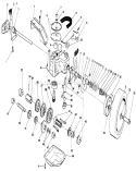 Gear Case Assembly Diagram and Parts List for 26621 0000001-0999999 - 1990 Toro Lawn Mower