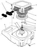 Recoil Assembly Diagram and Parts List for 26622CS 9000001-9999999 - 1989 Toro Lawn Mower