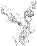 Crankcase Assembly Diagram and Parts List for 26622CS 9000001-9999999 - 1989 Toro Lawn Mower