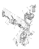 Crankcase Assembly Diagram and Parts List for 26622 0000001-0003100 - 1990 Toro Lawn Mower