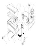 Air Cleaner & Fuel Tank Assembly Diagram and Parts List for 26622 0003101-0999999 - 1990 Toro Lawn Mower
