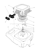 Recoil Assembly Diagram and Parts List for 26622 0003101-0999999 - 1990 Toro Lawn Mower