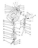 Blade Brake Clutch Assembly Diagram and Parts List for 26622 0003101-0999999 - 1990 Toro Lawn Mower