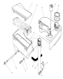 Air Cleaner & Fuel Tank Assembly Diagram and Parts List for 26622 1000001-1999999 - 1991 Toro Lawn Mower