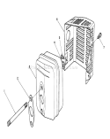 Muffler Assembly Diagram and Parts List for 26622 9000001-9999999 - 1989 Toro Lawn Mower