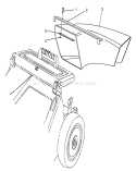 Side Discharge Chute Diagram and Parts List for 26622 9000001-9999999 - 1989 Toro Lawn Mower
