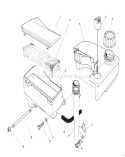 Air Cleaner & Fuel Tank Assembly Diagram and Parts List for 26623 0000001-0999999 - 1990 Toro Lawn Mower