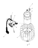 Magneto & Flywheel Assembly Diagram and Parts List for 26623 0000001-0999999 - 1990 Toro Lawn Mower
