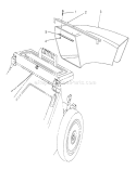 Side Discharge Chute Diagram and Parts List for 26623 0000001-0999999 - 1990 Toro Lawn Mower