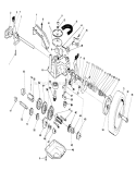 Gear Case Assembly Diagram and Parts List for 26623 0000001-0999999 - 1990 Toro Lawn Mower
