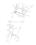 Handle Assembly Diagram and Parts List for 26623 0000001-0999999 - 1990 Toro Lawn Mower
