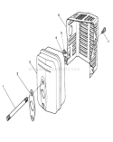 Muffler Assembly Diagram and Parts List for 26624 9000001-9999999 - 1989 Toro Lawn Mower