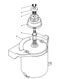 Starter Motor Assembly Diagram and Parts List for 26624 9000001-9999999 - 1989 Toro Lawn Mower