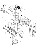 Gear Case Assembly Diagram and Parts List for 26624 9000001-9999999 - 1989 Toro Lawn Mower