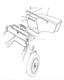 Side Discharge Chute Diagram and Parts List for 26624 0000001-0001101 - 1990 Toro Lawn Mower