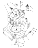 Engine Assembly Diagram and Parts List for 26624 8000001-8999999 - 1988 Toro Lawn Mower