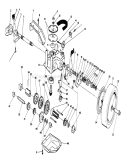 Gear Case Assembly Diagram and Parts List for 26624 8000001-8999999 - 1988 Toro Lawn Mower