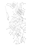 Housing Assembly Diagram and Parts List for 26625BG 0000001-0999999 - 1990 Toro Lawn Mower