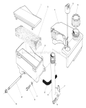 Air Cleaner & Fuel Tank Assembly Diagram and Parts List for 26625B 1000001-1999999 - 1991 Toro Lawn Mower