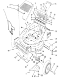 Housing Assembly Diagram and Parts List for 26625B 1000001-1999999 - 1991 Toro Lawn Mower