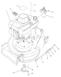 Engine Assembly Diagram and Parts List for 26625B 1000001-1999999 - 1991 Toro Lawn Mower