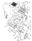 Housing Assembly Diagram and Parts List for 26625BG 2000001-2999999 - 1992 Toro Lawn Mower
