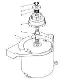Starter Motor Assembly Diagram and Parts List for 26625BG 2000001-2999999 - 1992 Toro Lawn Mower