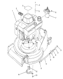 Engine Assembly Diagram and Parts List for 26625BG 2000001-2999999 - 1992 Toro Lawn Mower