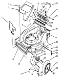 Housing Assembly Diagram and Parts List for 26625B 3900001-3999999 - 1993 Toro Lawn Mower