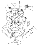 Engine Assembly Diagram and Parts List for 26625B 3900001-3999999 - 1993 Toro Lawn Mower