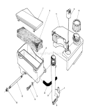 Air Cleaner & Fuel Tank Assembly Diagram and Parts List for 26625CG 9000001-9999999 - 1989 Toro Lawn Mower