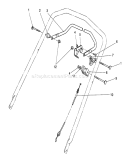 Traction Control Assembly Diagram and Parts List for 26625CG 9000001-9999999 - 1989 Toro Lawn Mower