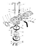 Carburetor Assembly Diagram and Parts List for 26625CG 9000001-9999999 - 1989 Toro Lawn Mower