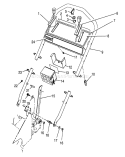 Handle Assembly Diagram and Parts List for 26625CG 9000001-9999999 - 1989 Toro Lawn Mower