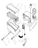 Air Cleaner & Fuel Tank Assembly Diagram and Parts List for 26625CS 9000001-9999999 - 1989 Toro Lawn Mower
