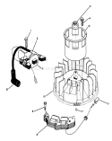 Magneto & Flywheel Assembly Diagram and Parts List for 26625CS 9000001-9999999 - 1989 Toro Lawn Mower