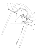 Traction Control Assembly Diagram and Parts List for 26625CS 9000001-9999999 - 1989 Toro Lawn Mower
