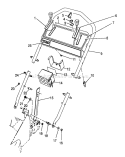 Handle Assembly Diagram and Parts List for 26625CS 9000001-9999999 - 1989 Toro Lawn Mower