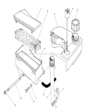 Air Cleaner & Fuel Tank Assembly Diagram and Parts List for 26624 0001102-0999999 - 1990 Toro Lawn Mower