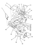 Housing Assembly Diagram and Parts List for 26624 0001102-0999999 - 1990 Toro Lawn Mower