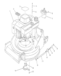 Engine Assembly Diagram and Parts List for 26624 0001102-0999999 - 1990 Toro Lawn Mower