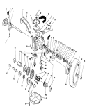 Gear Case Assembly Diagram and Parts List for 26624 0001102-0999999 - 1990 Toro Lawn Mower