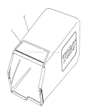 Grass Bag Assembly Diagram and Parts List for 26624 0001102-0999999 - 1990 Toro Lawn Mower
