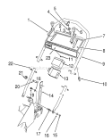 Handle Assembly Diagram and Parts List for 26624 0001102-0999999 - 1990 Toro Lawn Mower