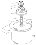 Starter Motor Assembly Diagram and Parts List for 26626 1000001-1999999 - 1991 Toro Lawn Mower