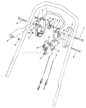 Traction Control Assembly Diagram and Parts List for 26626 1000001-1999999 - 1991 Toro Lawn Mower