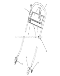 Handle Assembly Diagram and Parts List for 26630BC 4900001-4999999 - 1994 Toro Lawn Mower