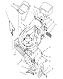 Housing Assembly Diagram and Parts List for 26630BC 4900001-4999999 - 1994 Toro Lawn Mower