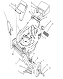 Housing Assembly Diagram and Parts List for 26631BC 5900001-5999999 - 1995 Toro Lawn Mower
