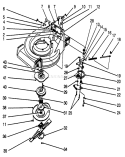 Blade Brake Clutch Assembly Diagram and Parts List for 26631B 3900001-3999999 - 1993 Toro Lawn Mower